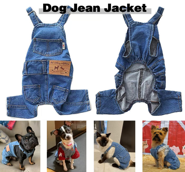 ⏰LAST DAY 49% OFF - Dog Denim Overalls🐱🐶(For cats and dogs)