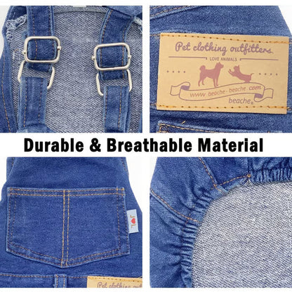 ⏰LAST DAY 49% OFF - Dog Denim Overalls🐱🐶(For cats and dogs)